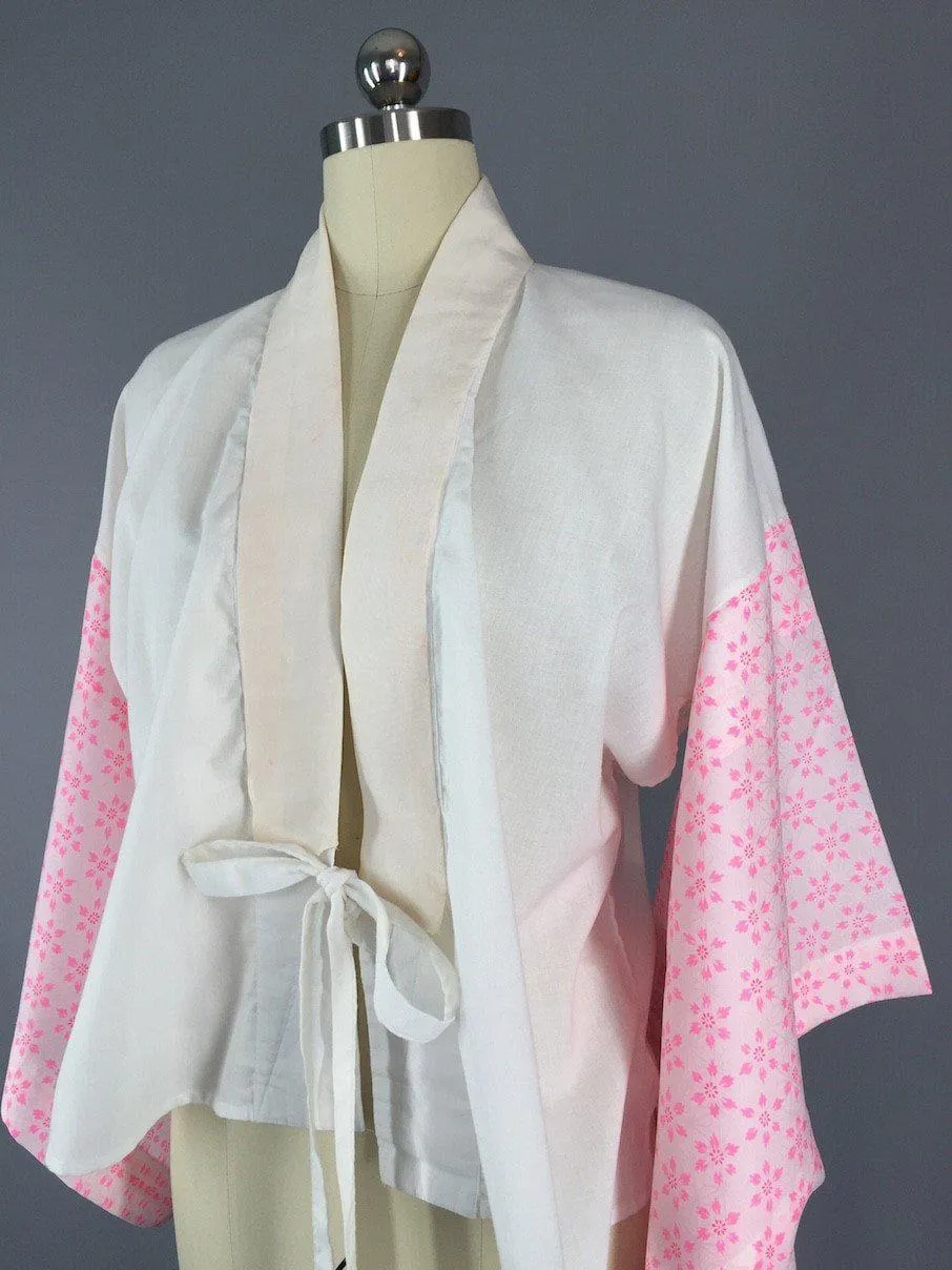 1980s Vintage Cotton Haori Kimono Jacket