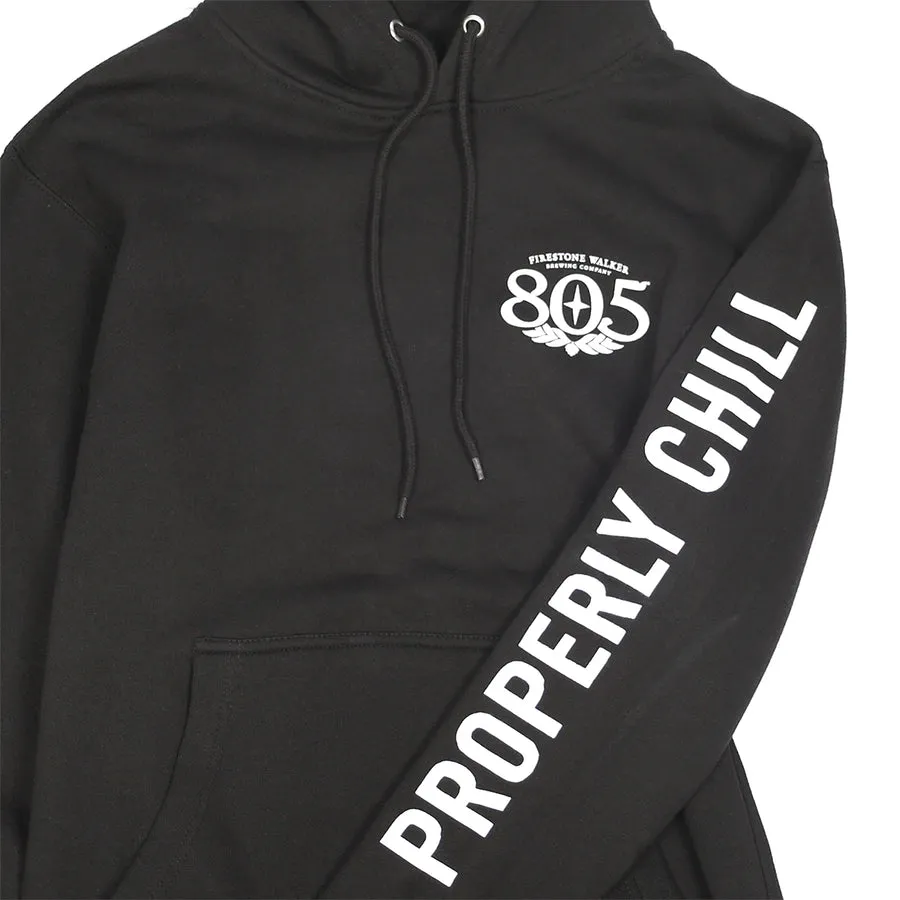 805 Premier Properly Chill Hooded Pullover, Black