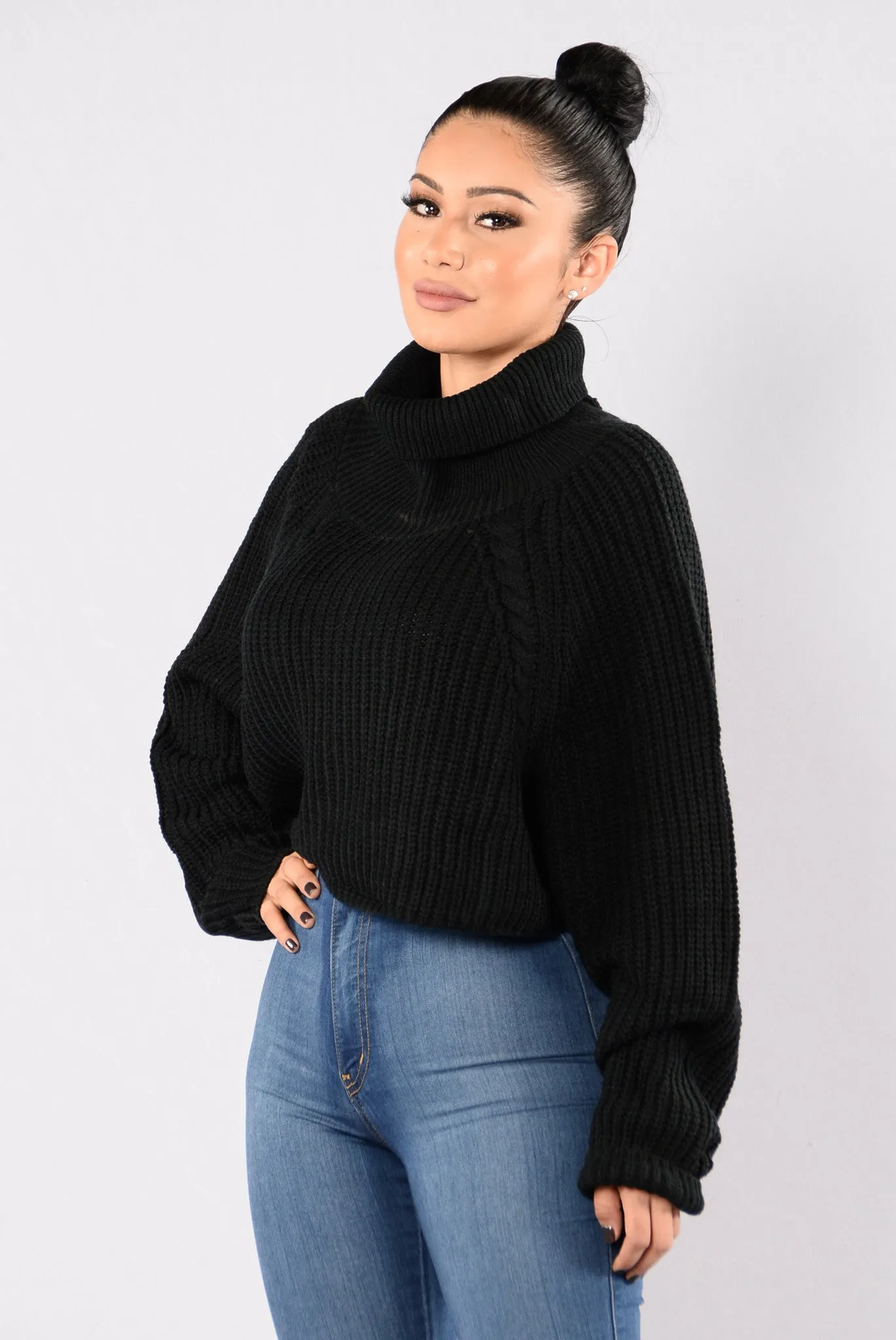 A Woman's Worth Sweater - Black