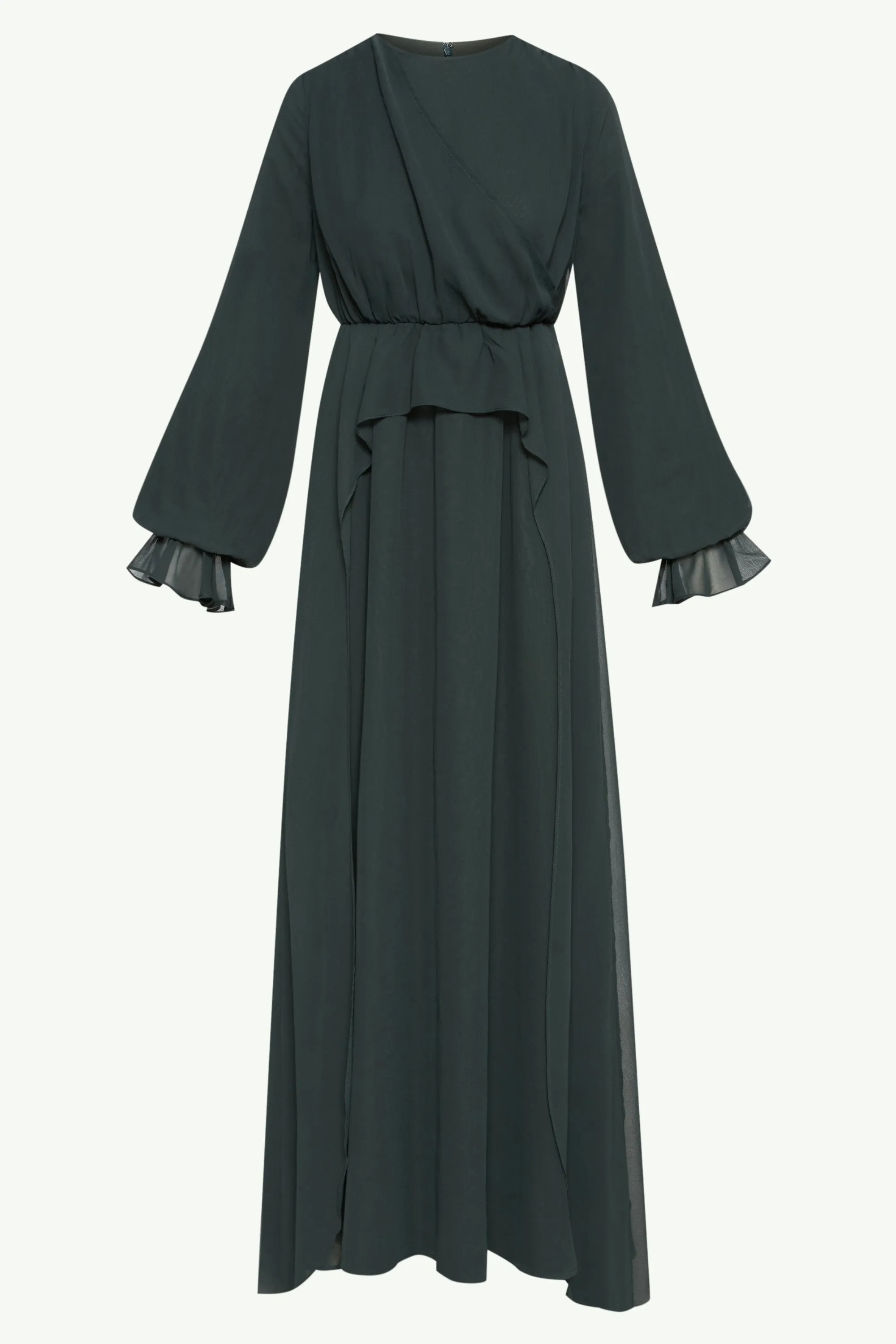 Aara Chiffon Maxi Dress -  Emerald