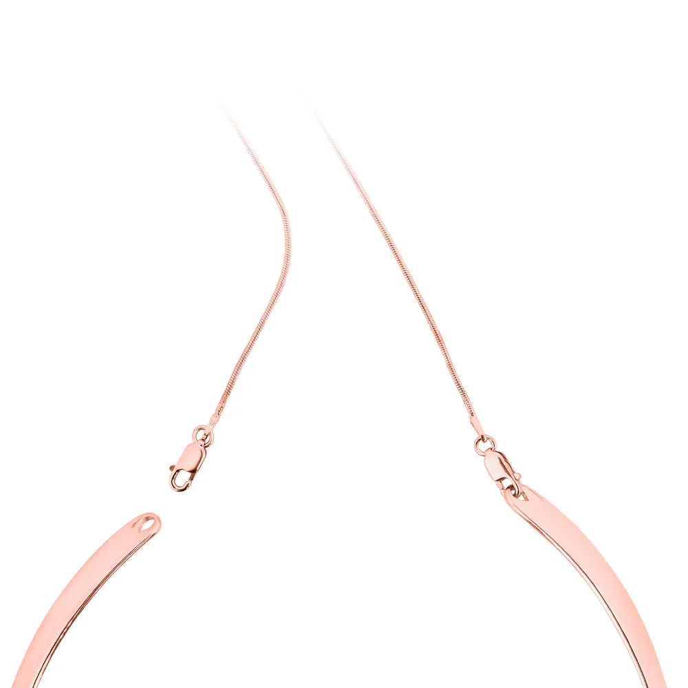 Acacia Baguettes Necklace - Pinkgold