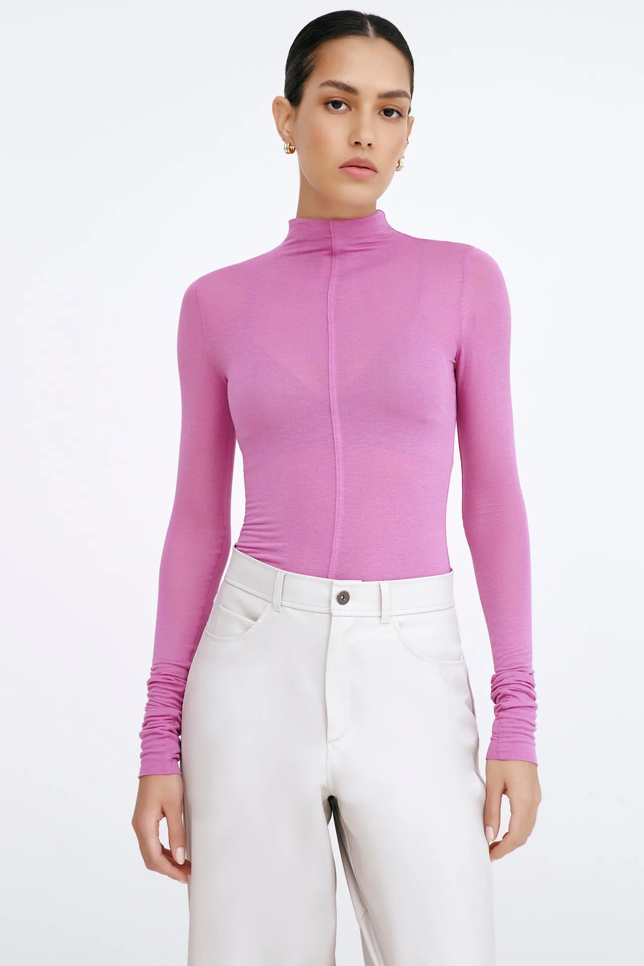 Alicia Sheer Turtleneck