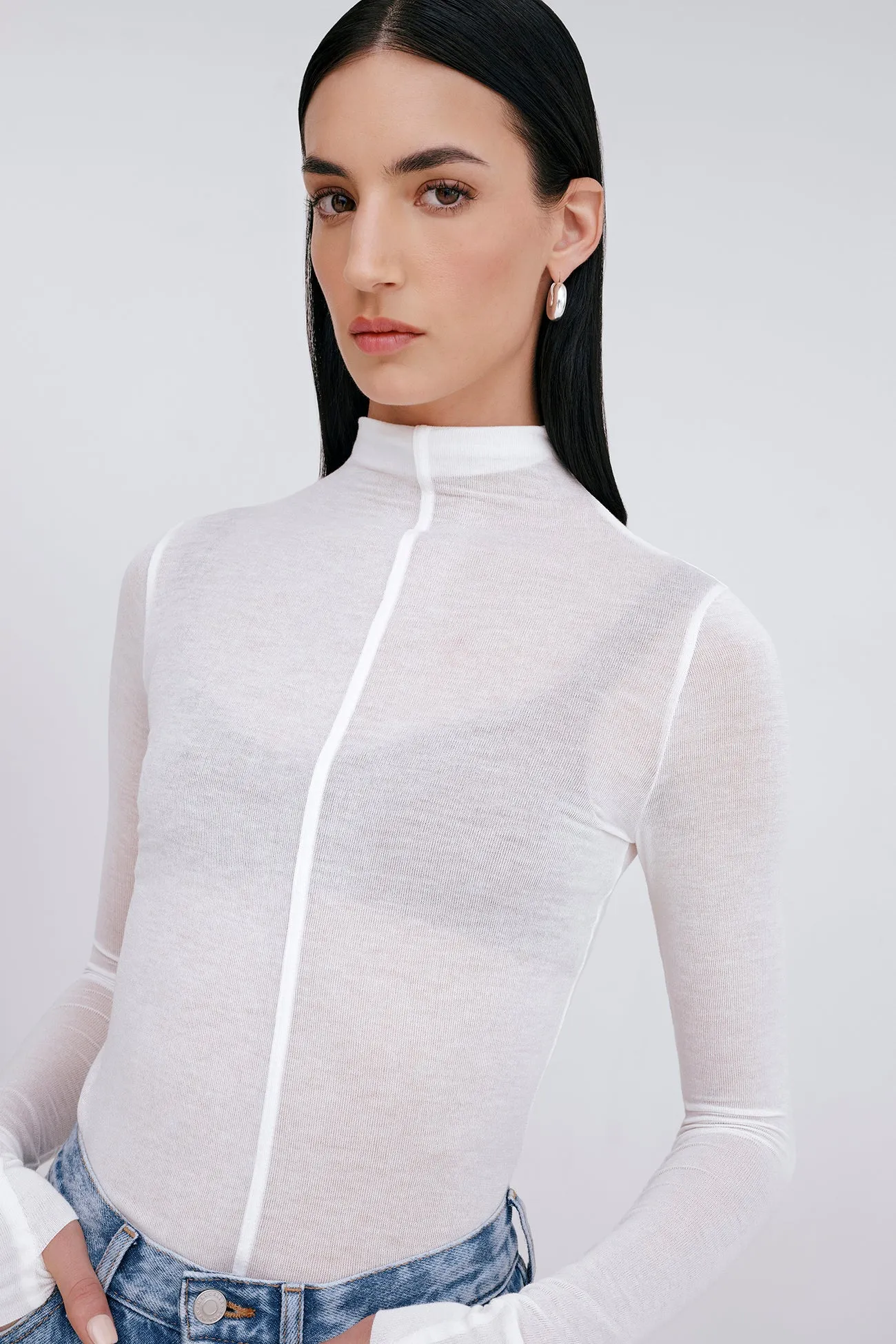 Alicia Sheer Turtleneck