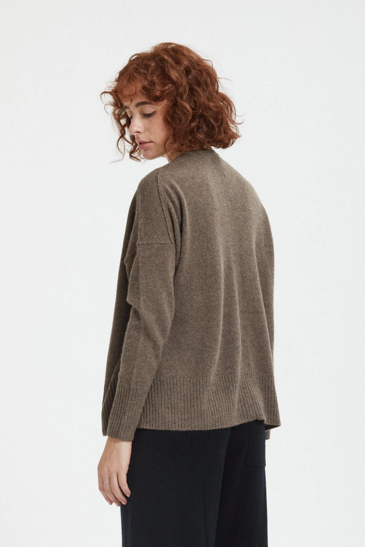 Alpaca wool crewneck jumper