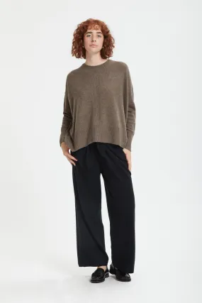 Alpaca wool crewneck jumper