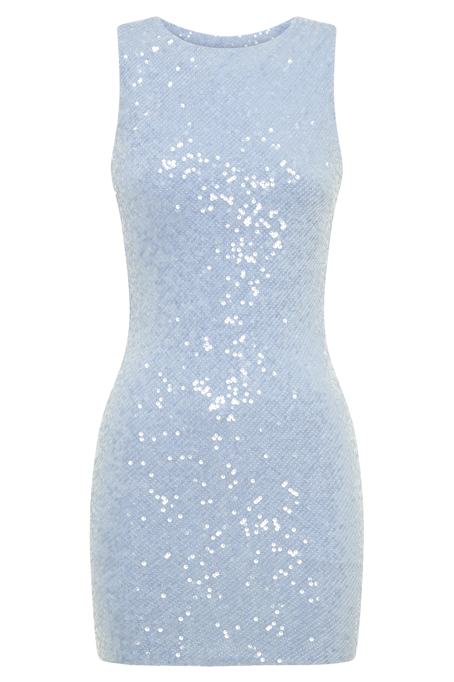 Anastasia Sequin Mini Dress - Ice Blue