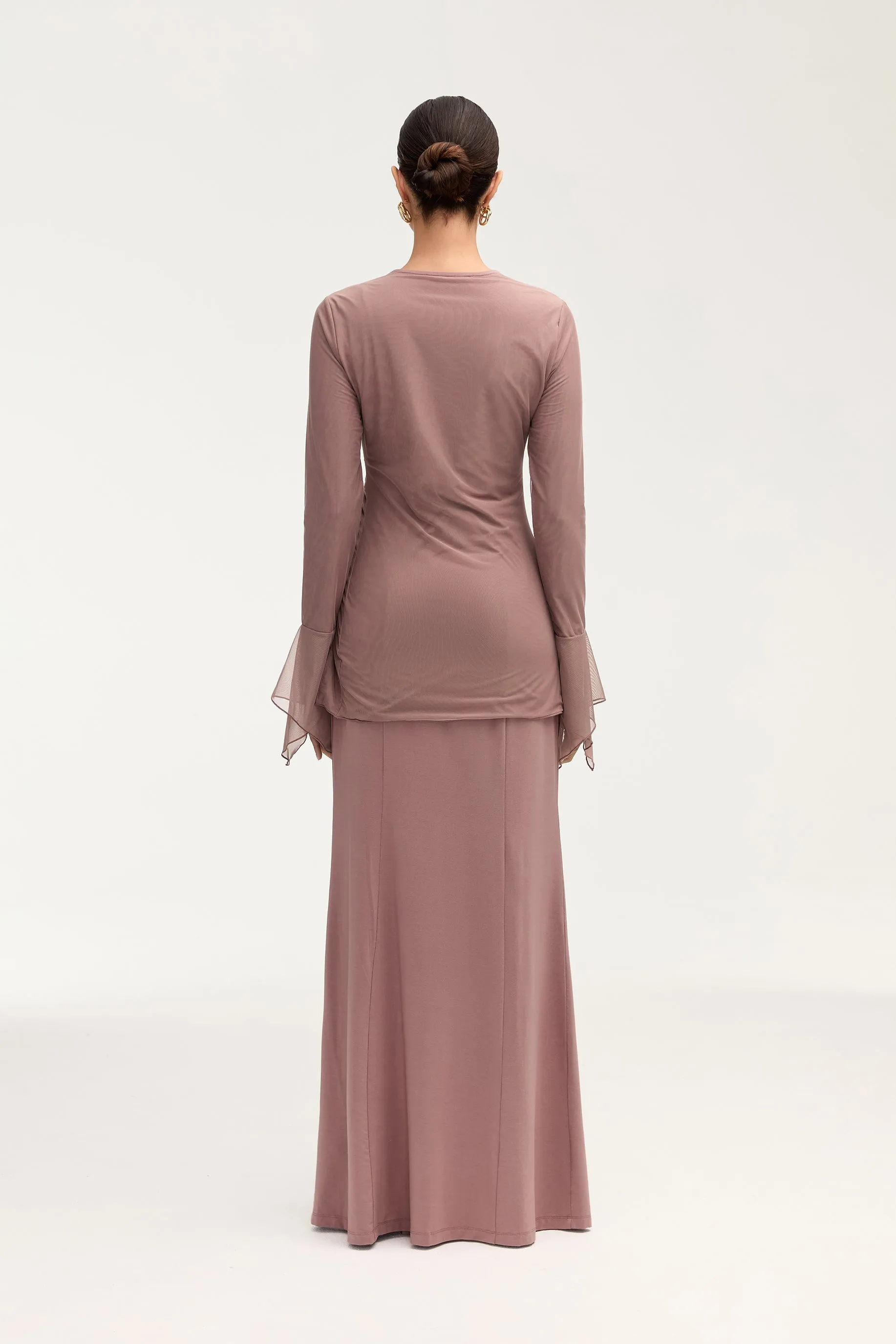 Andrea Jersey Maxi Skirt - Twilight Mauve