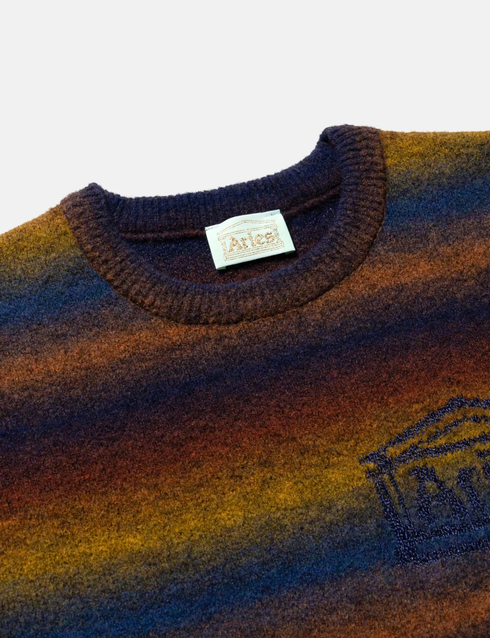 Aries Boucle Space Dye Knit - Blue