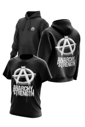 AS 'DRIPPING WITH STRENGTH' HOODIE   TEE COMBO - BLACK