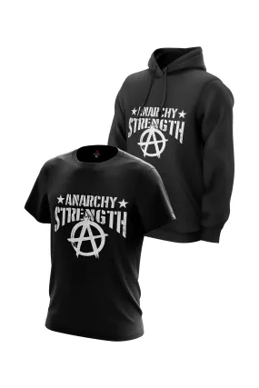 AS 'GRAND' HOODIE   TEE COMBO - BLACK