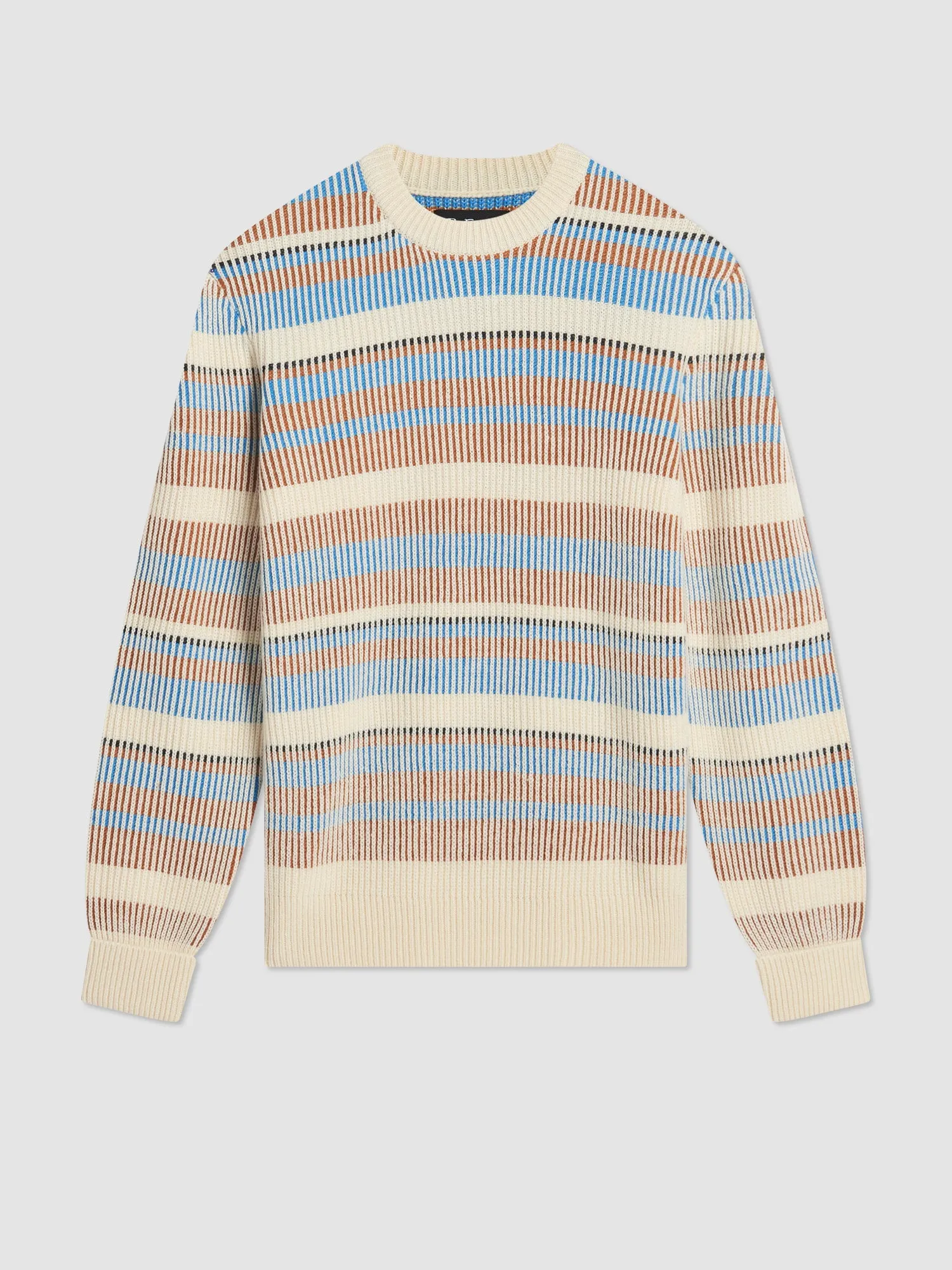 B by Ben Sherman Stripe Knit Sweater - Ivory