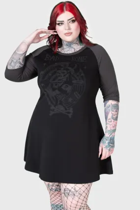 Bad 2 The Bone Raglan Dress [PLUS]