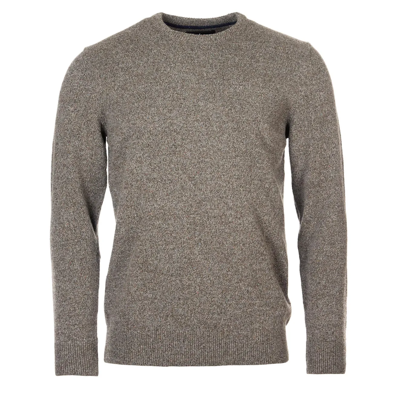 Barbour Essential Tisbury Crew Neck Jumper Fog