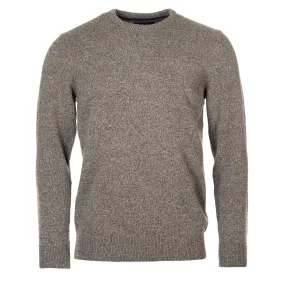 Barbour Essential Tisbury Crew Neck Jumper Fog