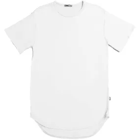 BASIC SCALLOP TEE- WHITE