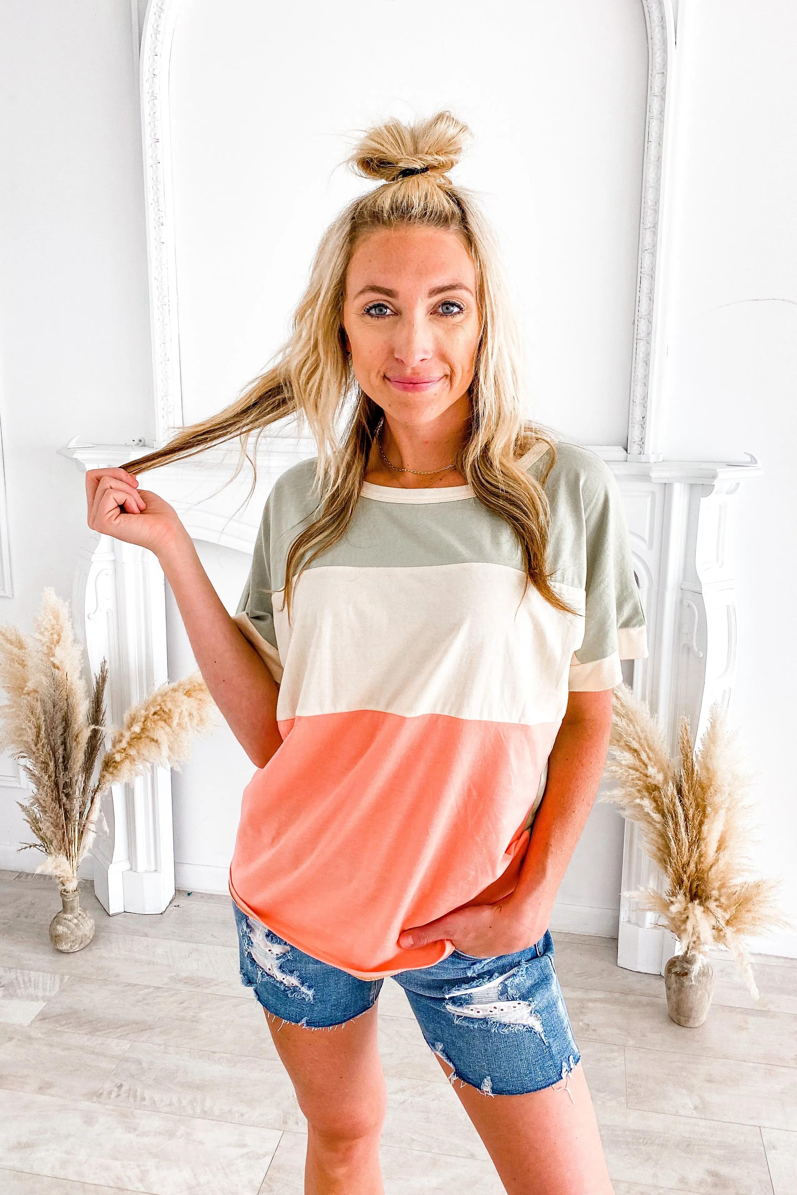 Blocking The Haters Sage Top | S-XL