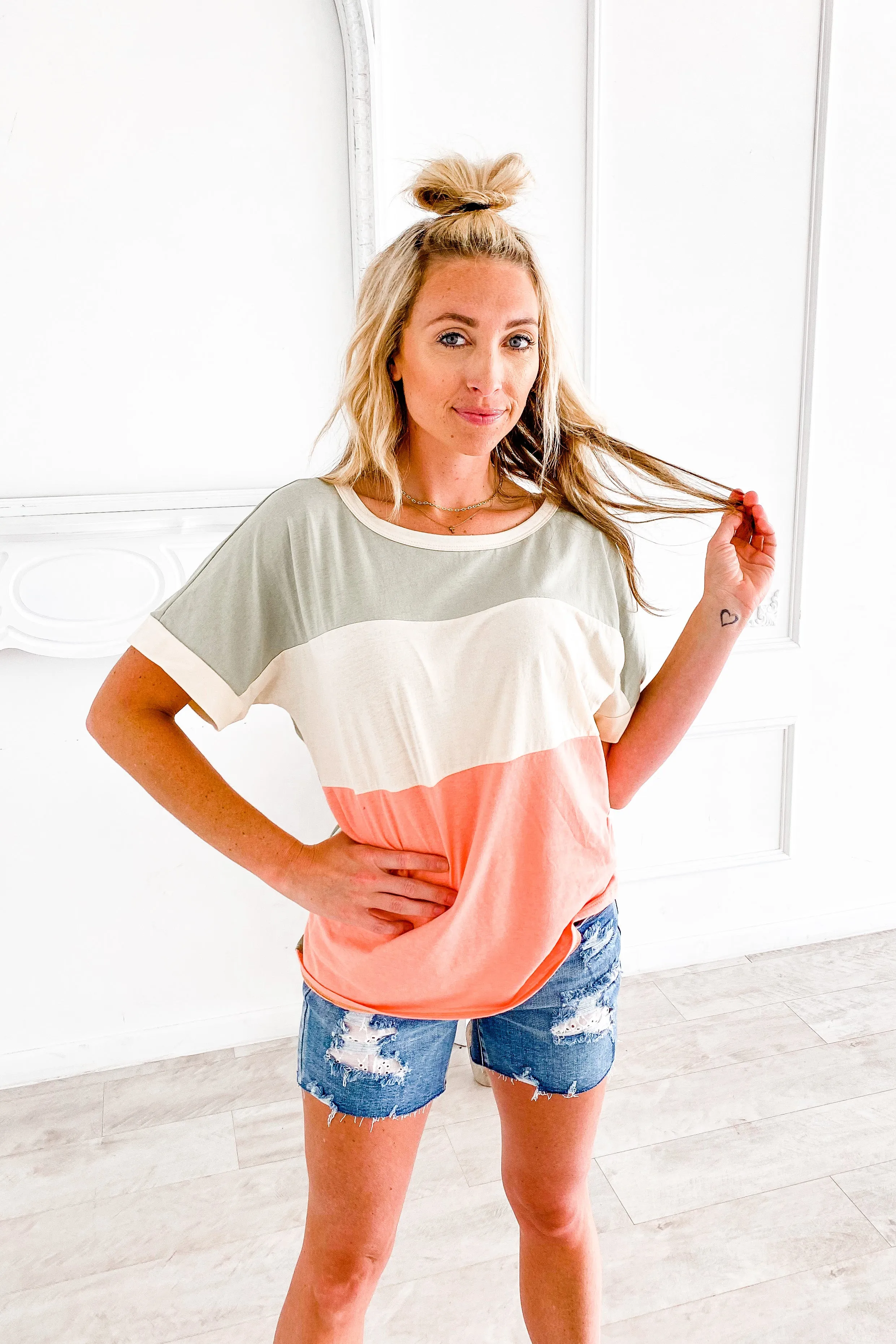 Blocking The Haters Sage Top | S-XL