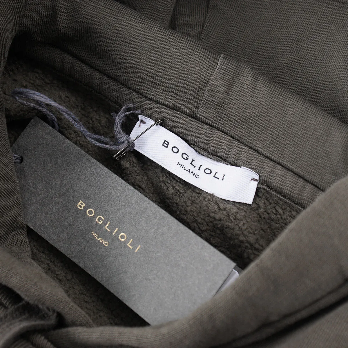 Boglioli Hooded Pullover Cotton Sweatshirt