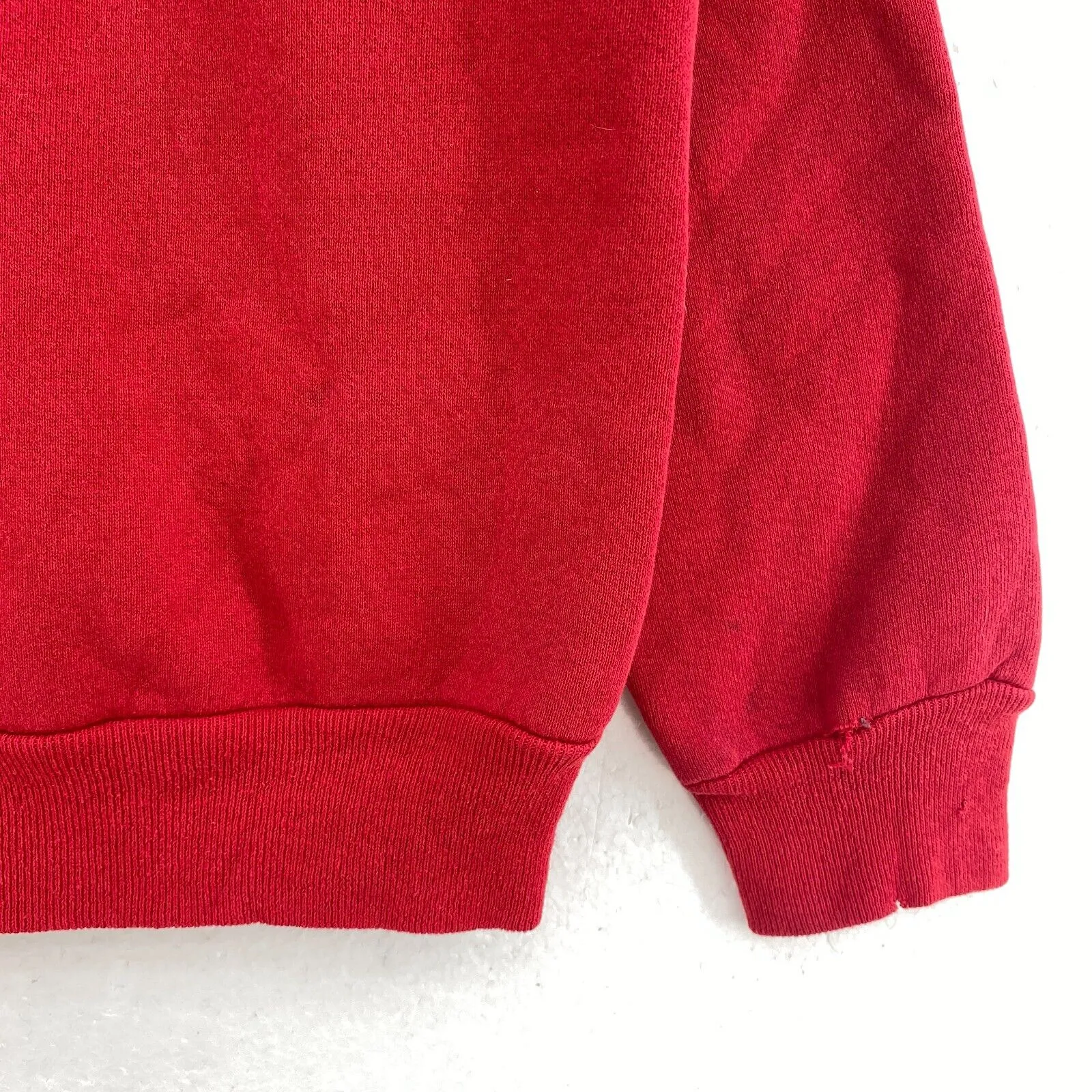 Bones Logo Vintage Red Crew Neck Sweatshirt Size M