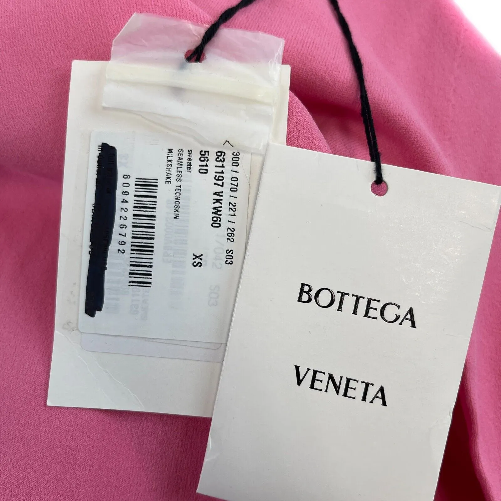 Bottega Veneta - New w/ Tags - Pink Technoskin Turtleneck XS