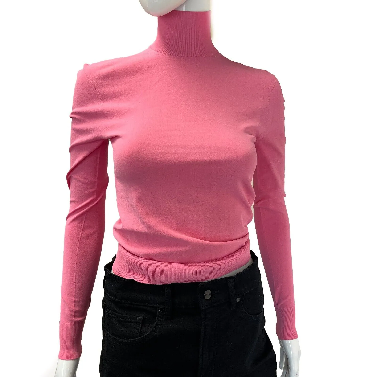 Bottega Veneta - New w/ Tags - Pink Technoskin Turtleneck XS