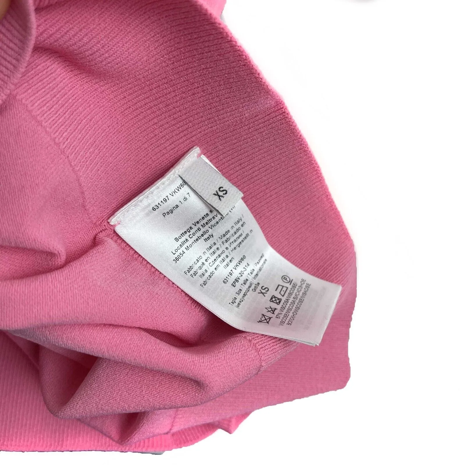 Bottega Veneta - New w/ Tags - Pink Technoskin Turtleneck XS