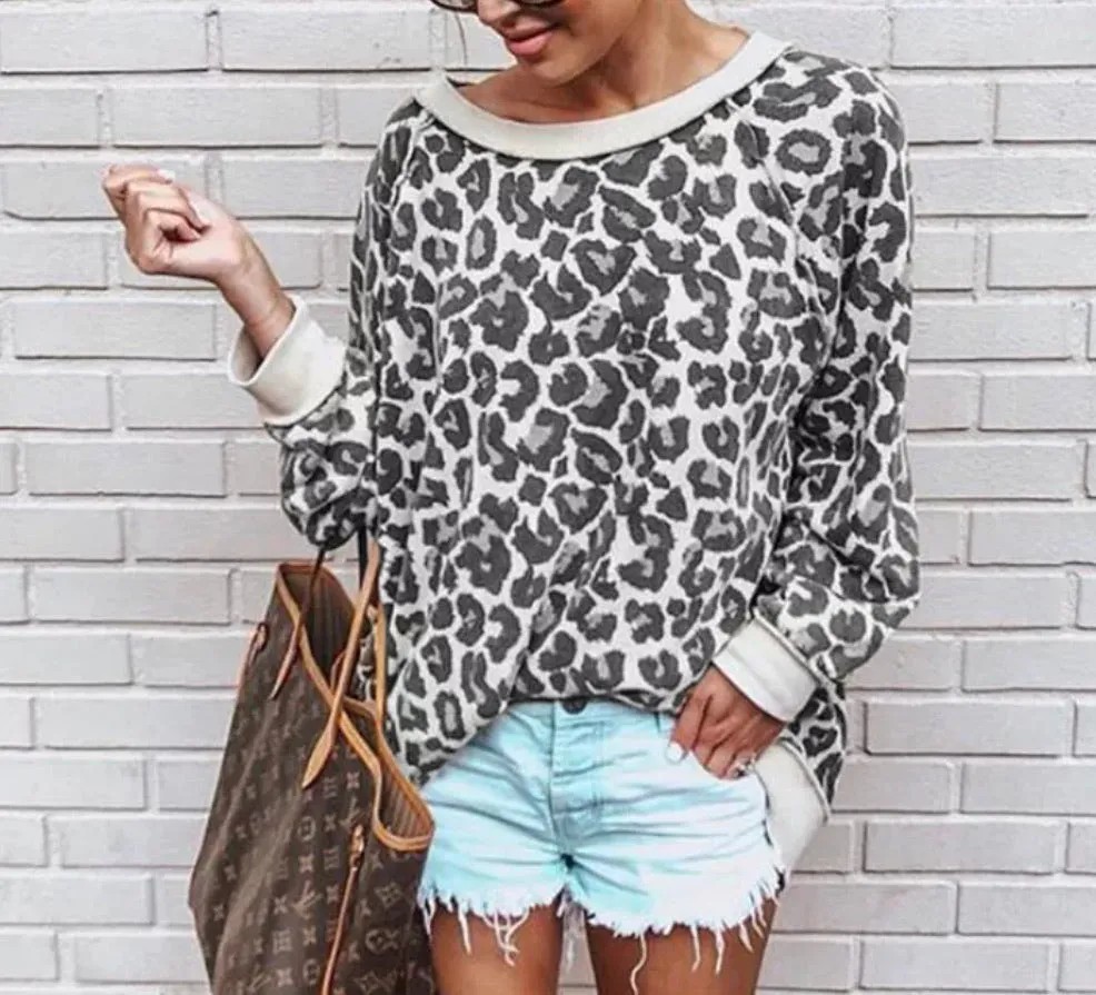 Brooke Leopard Sweatshirt