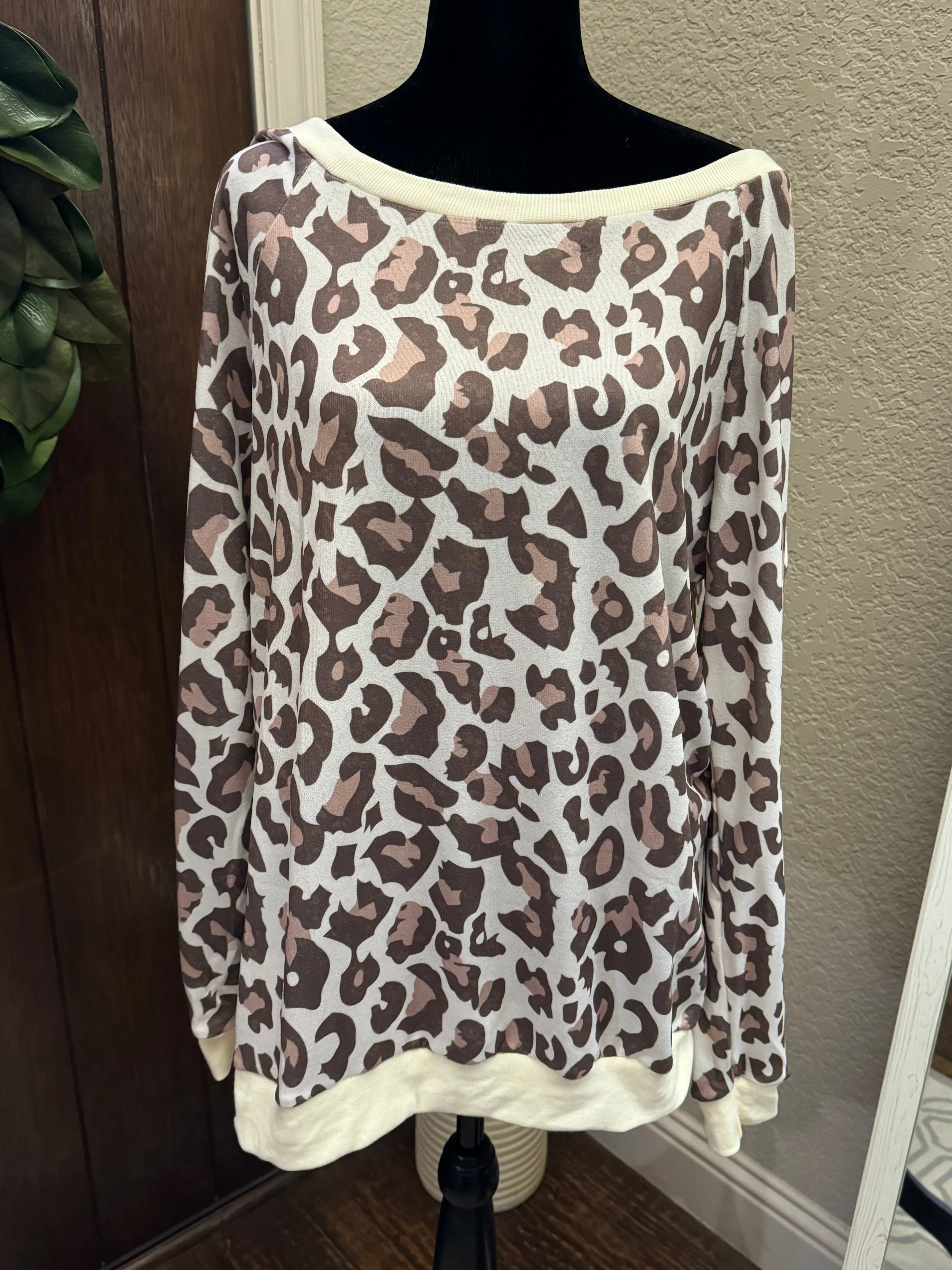 Brooke Leopard Sweatshirt