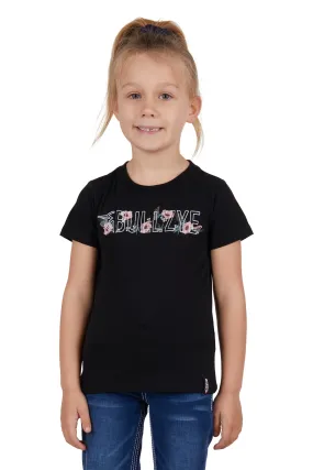 Bullzye Girls Tropic S/S Tee - Black - B3S5503320