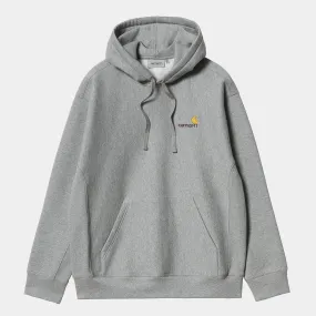 Carhartt WIP - American Script Pullover Hooded Sweatshirt - Grey Heather