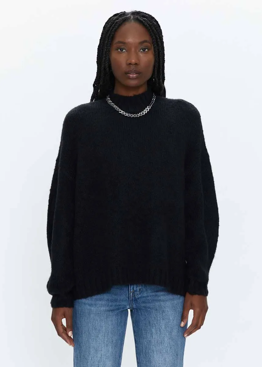 Carlen Mock Neck Sweater - Midnight