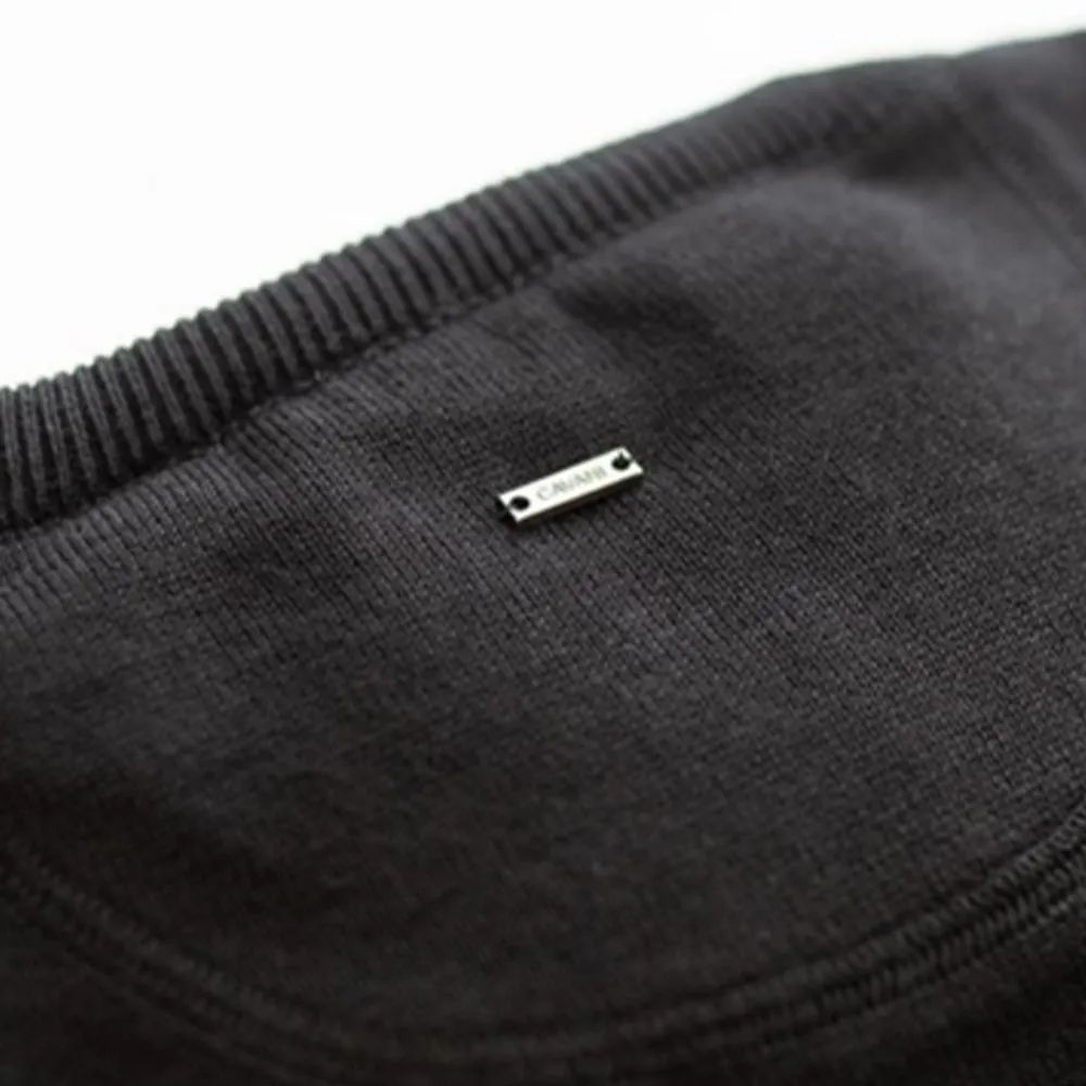 Cavani Black Crewneck Fine Knit