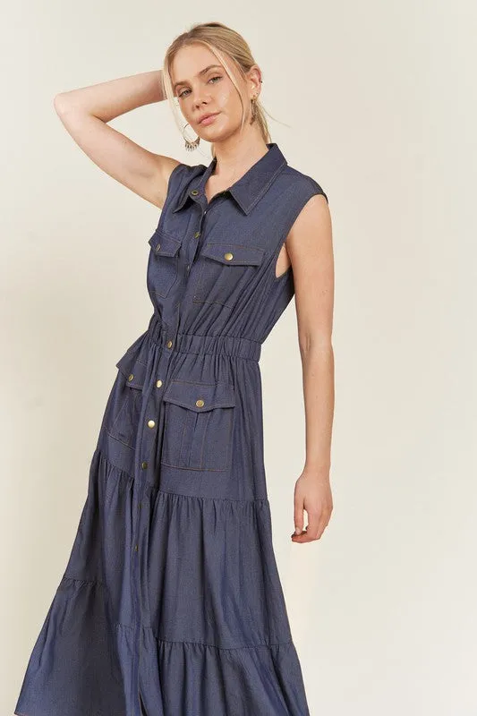 Chambray All Day Denim Dress