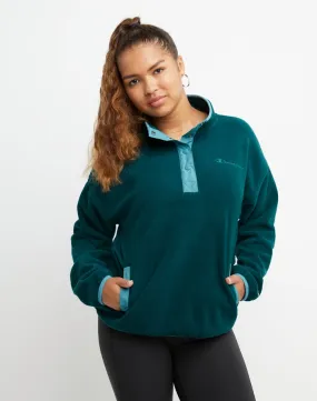 Champion Women's Explorer Fleece Snap Pullover Night Garden/Aqua Tonic W4662 586PZA AY7M