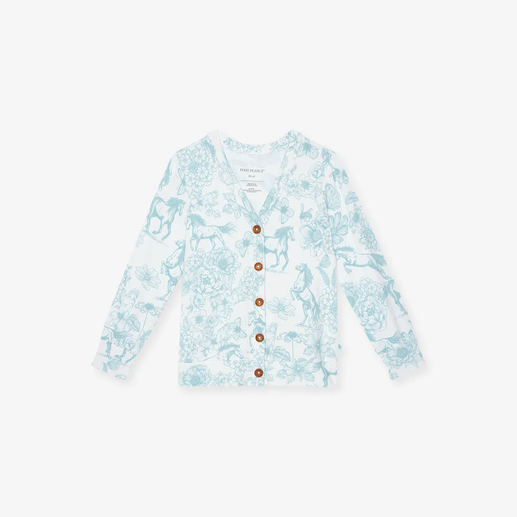 Charlotte Anne French Terry Button Cardigan