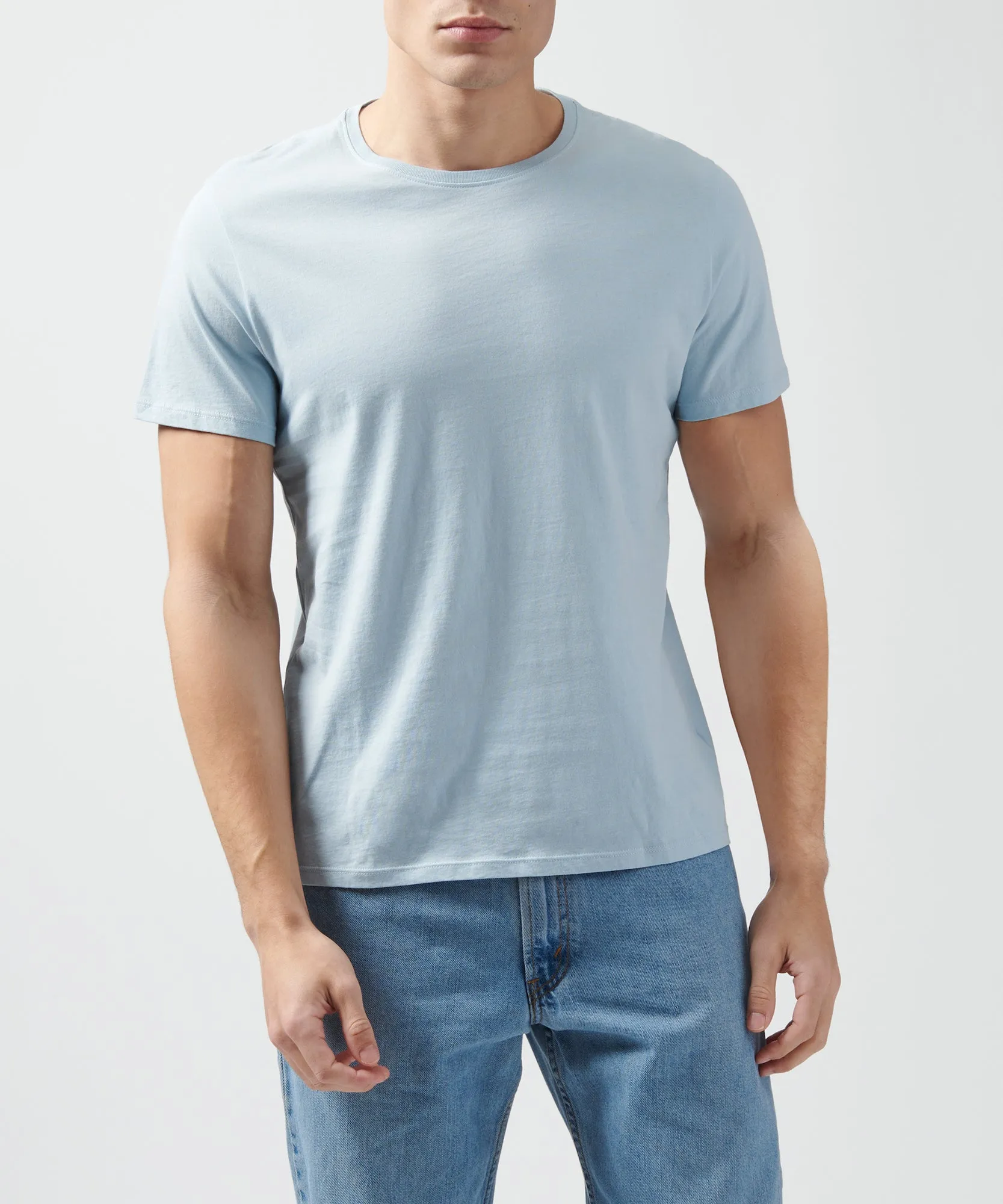 Classic Jersey Crew Neck Tee - Blue