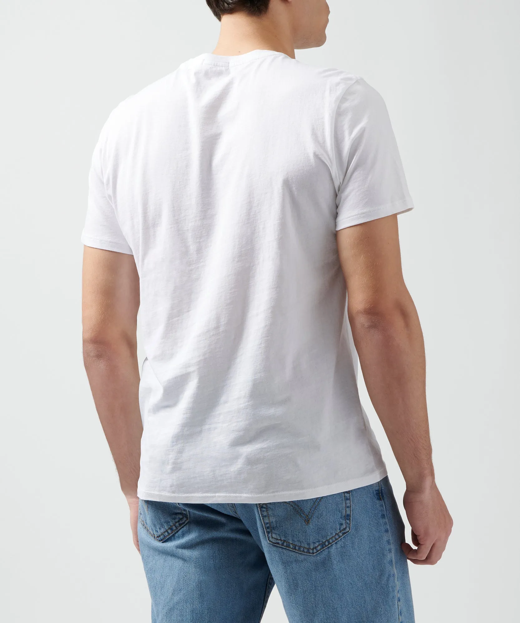 Classic Jersey Crew Neck Tee - White