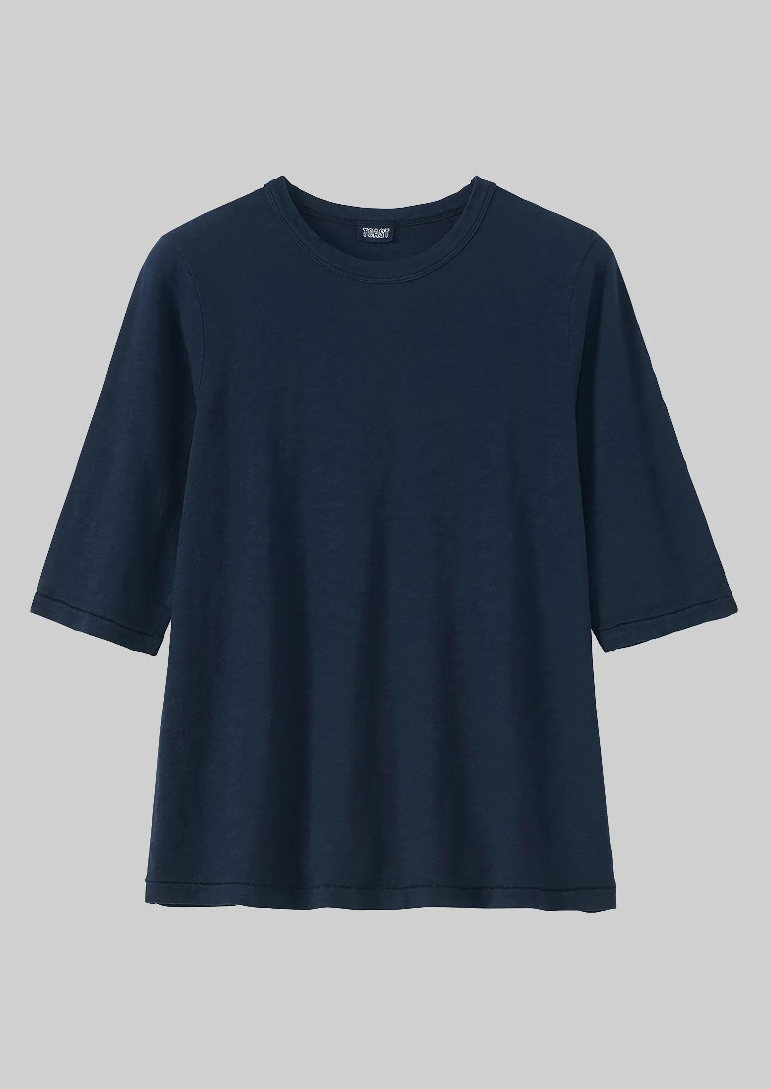 Cleo Garment Dyed Organic Cotton Tee | Indigo