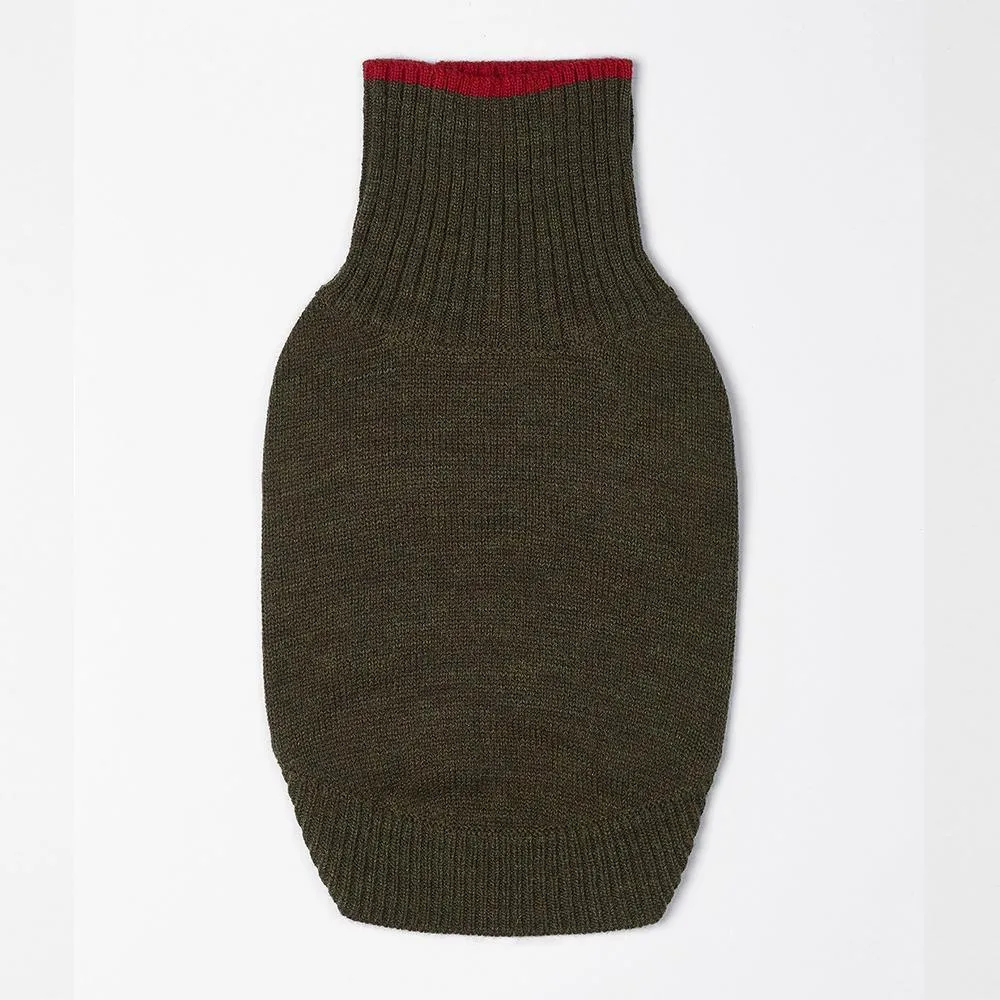 Contrast Turtleneck Jumper