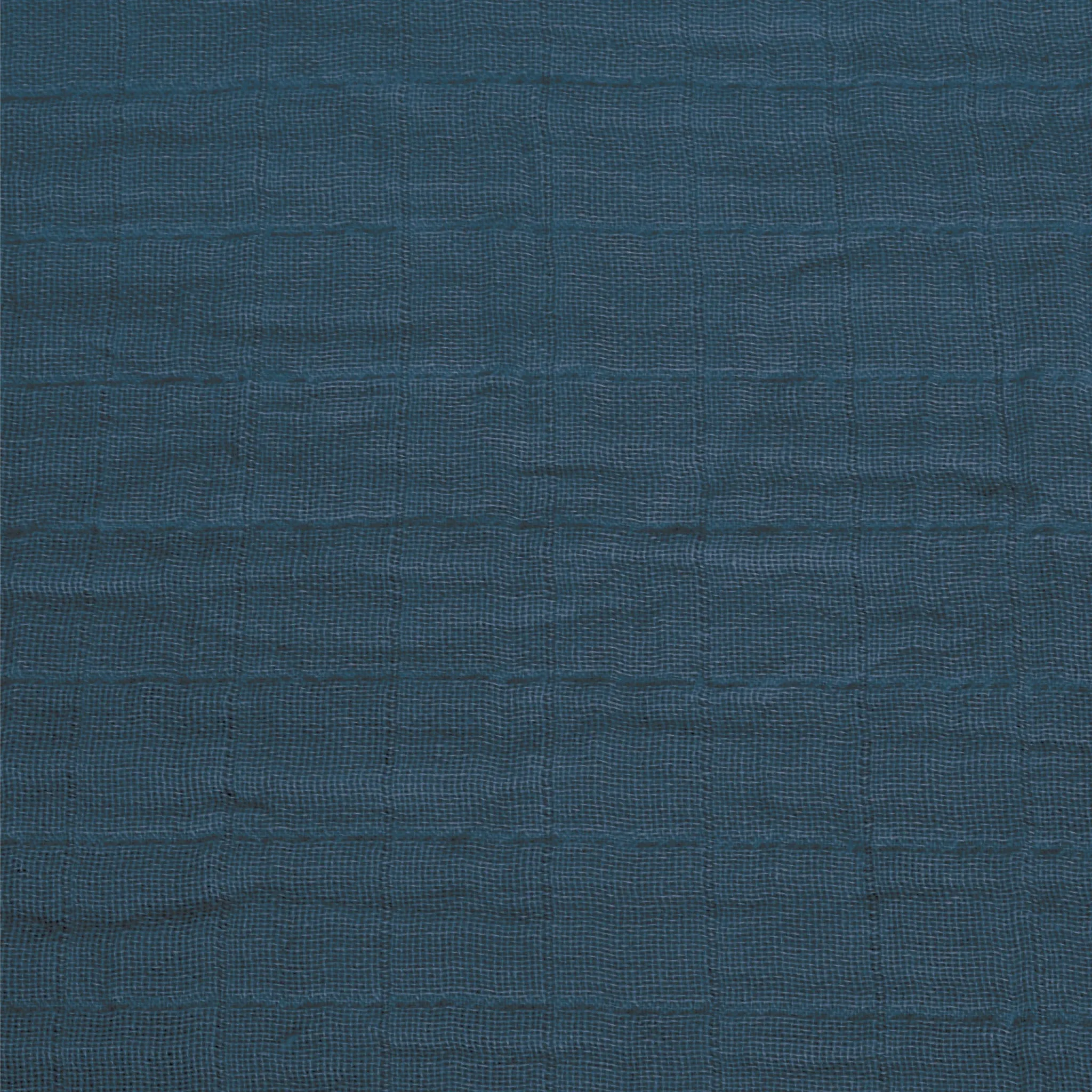 Cotton muslin fitted sheet - Navy Blue