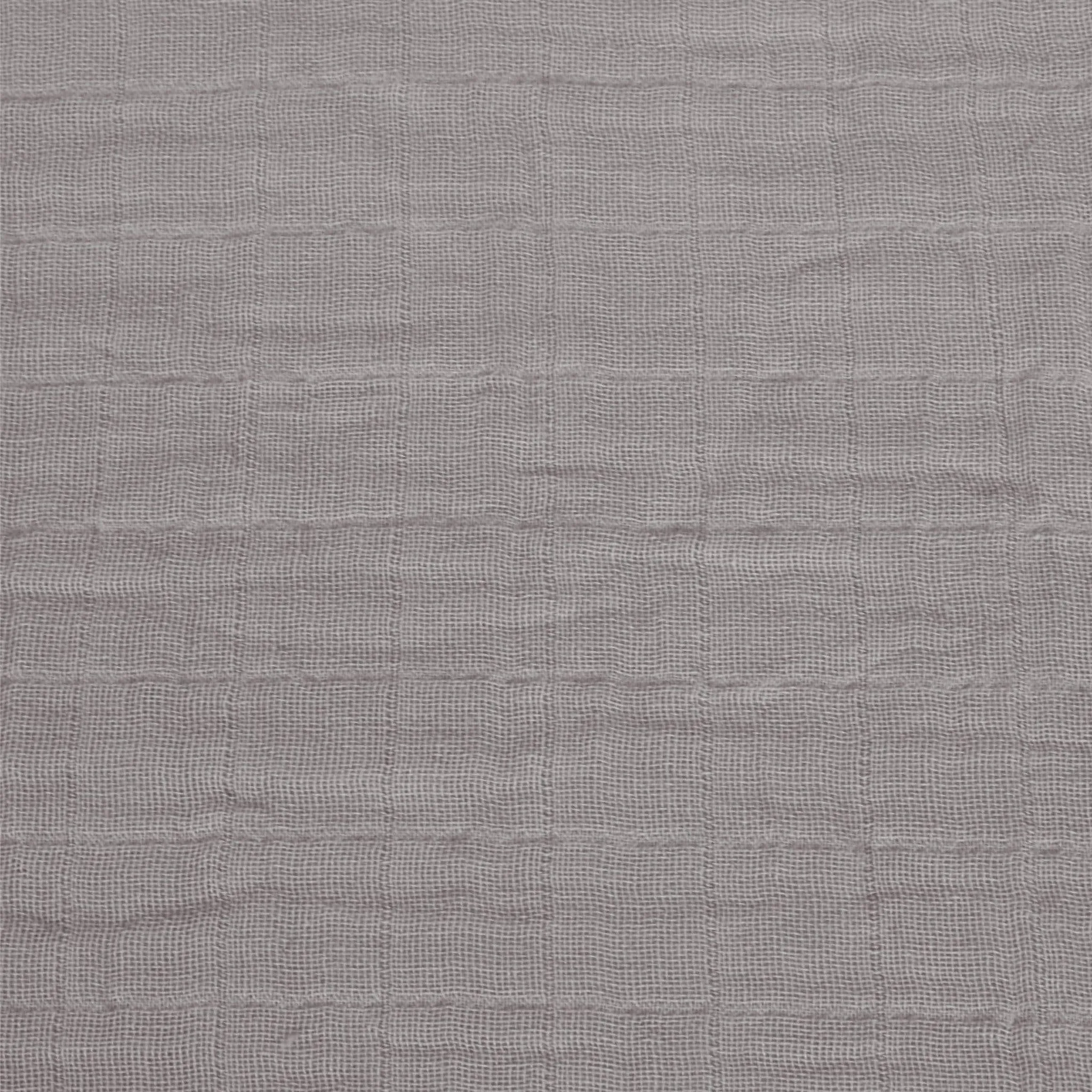 Cotton muslin fitted sheet - Taupe