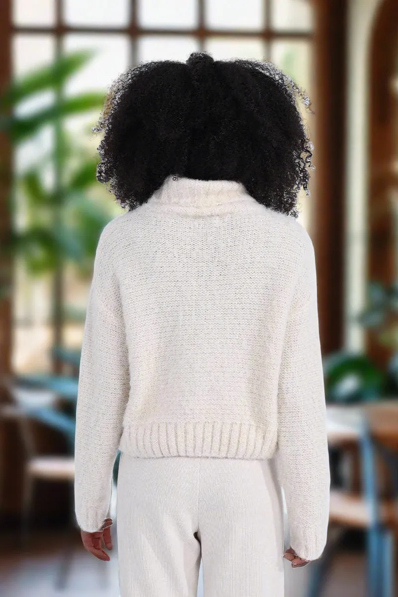 Cozy Haven Cable Knit Turtleneck