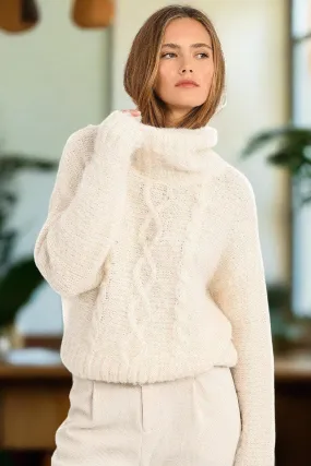 Cozy Haven Cable Knit Turtleneck