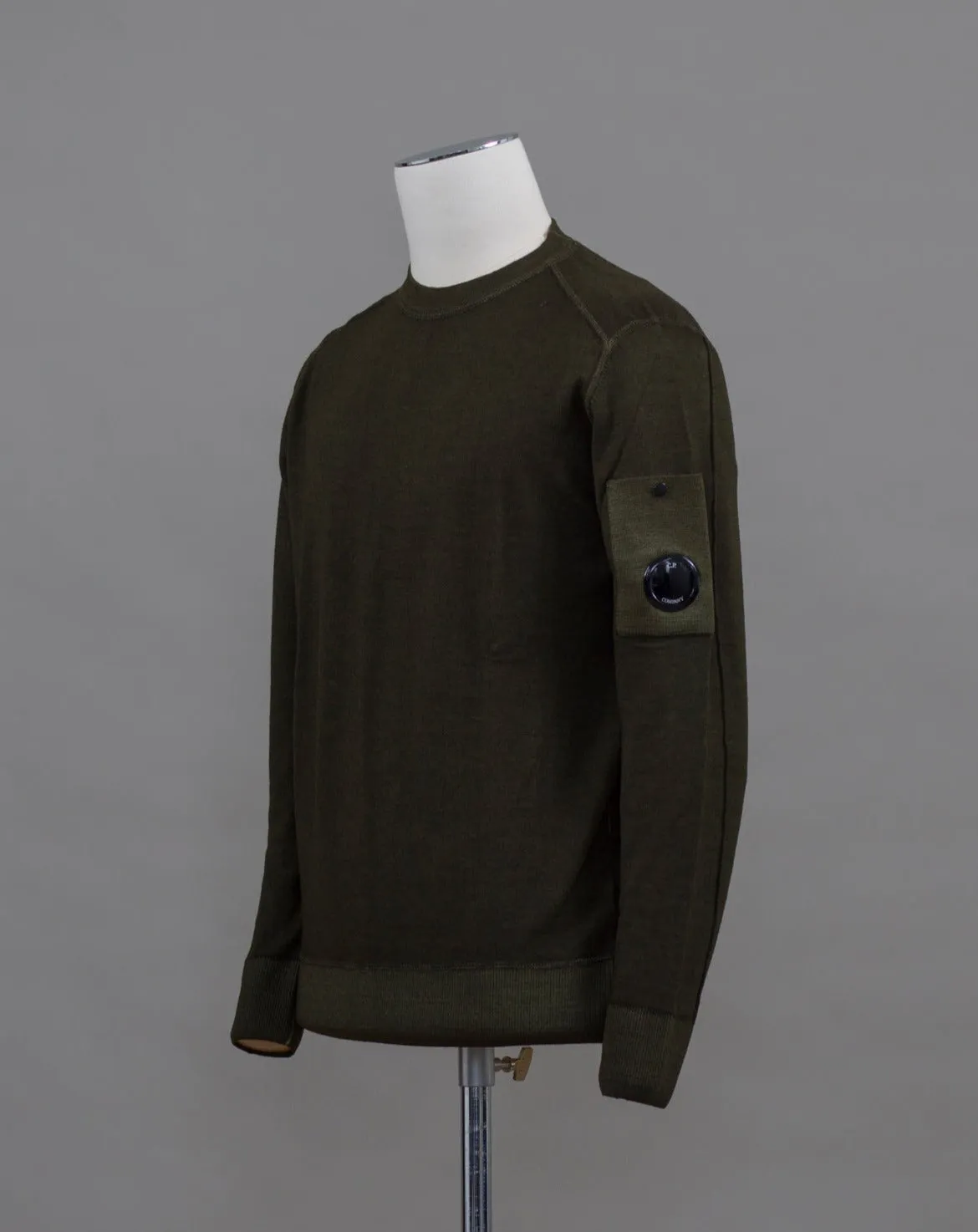 C.P. Company Merino Crew Neck Knit / Ivy Green