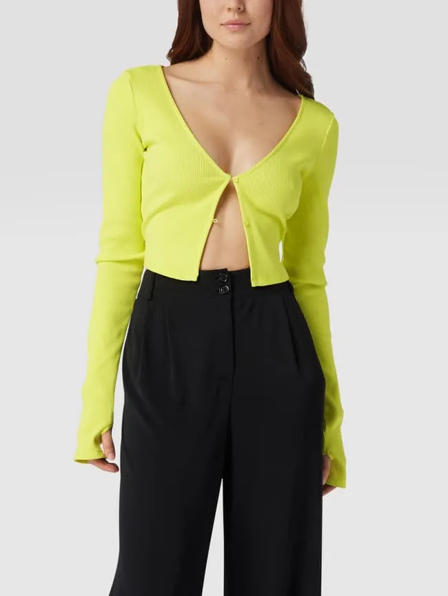 Cropped cardigan – AMP X P&C Alex Mariah Peter X P&C*, lime green