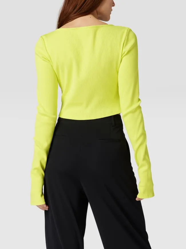 Cropped cardigan – AMP X P&C Alex Mariah Peter X P&C*, lime green