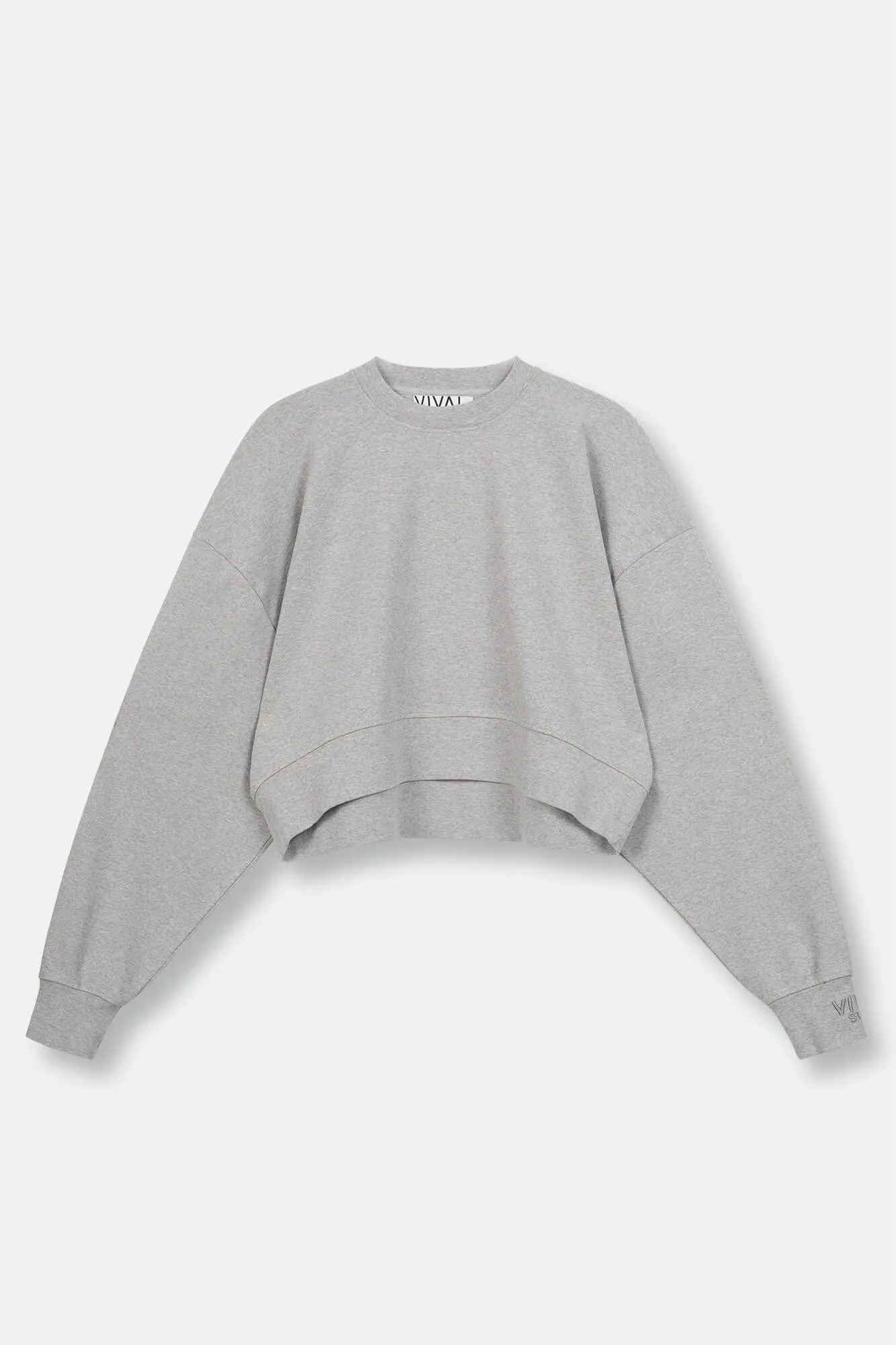 Cropped Sweatshirt Gray (Grau Melange)