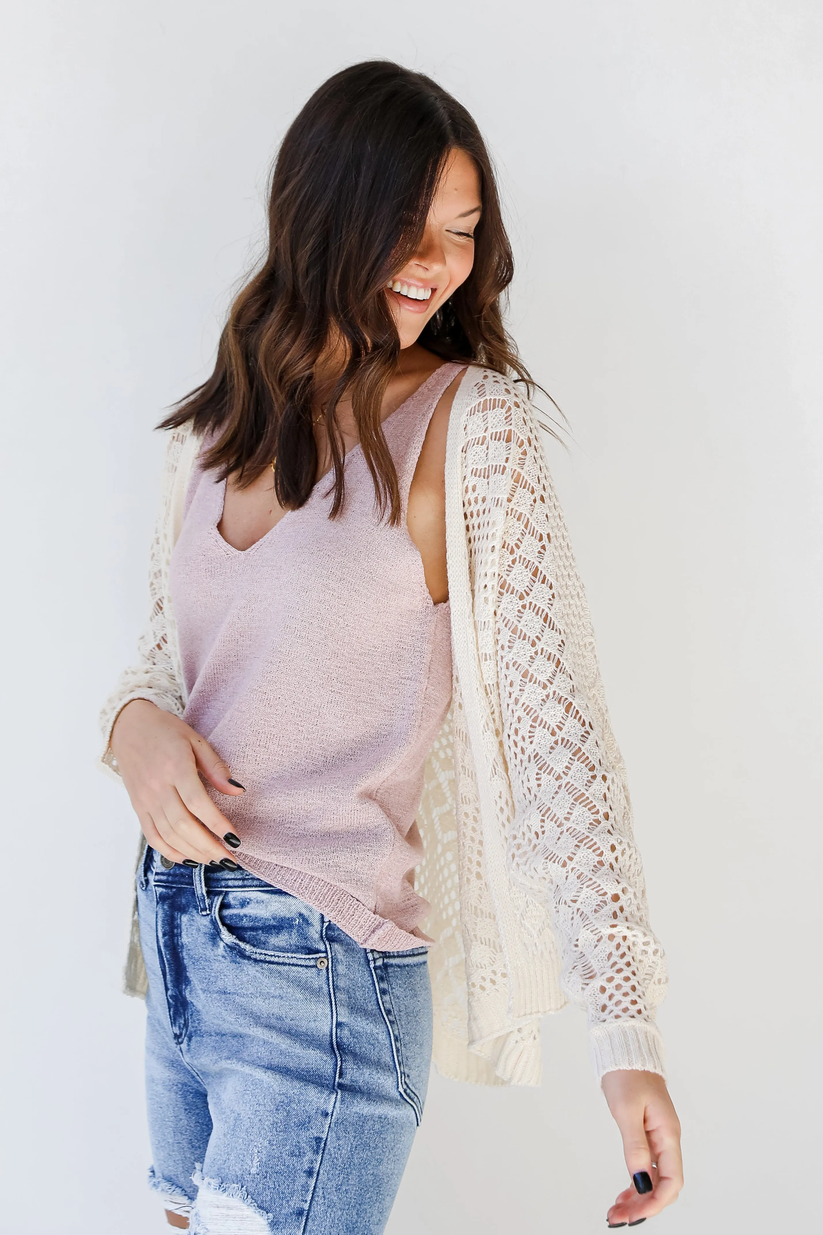 Days Of Bliss Crochet Knit Cardigan