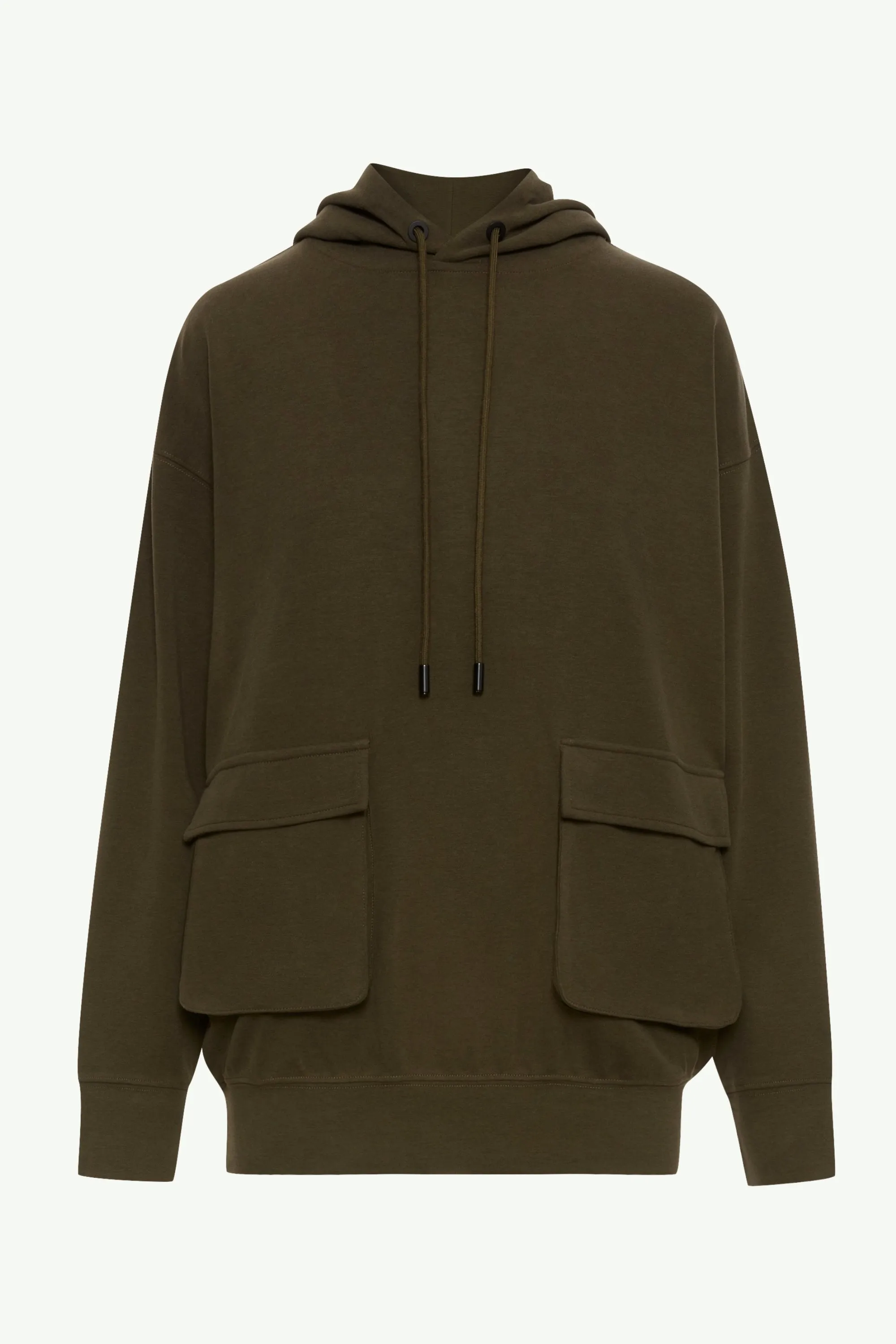 Demi Oversized Cargo Pocket Hoodie - Khaki Green