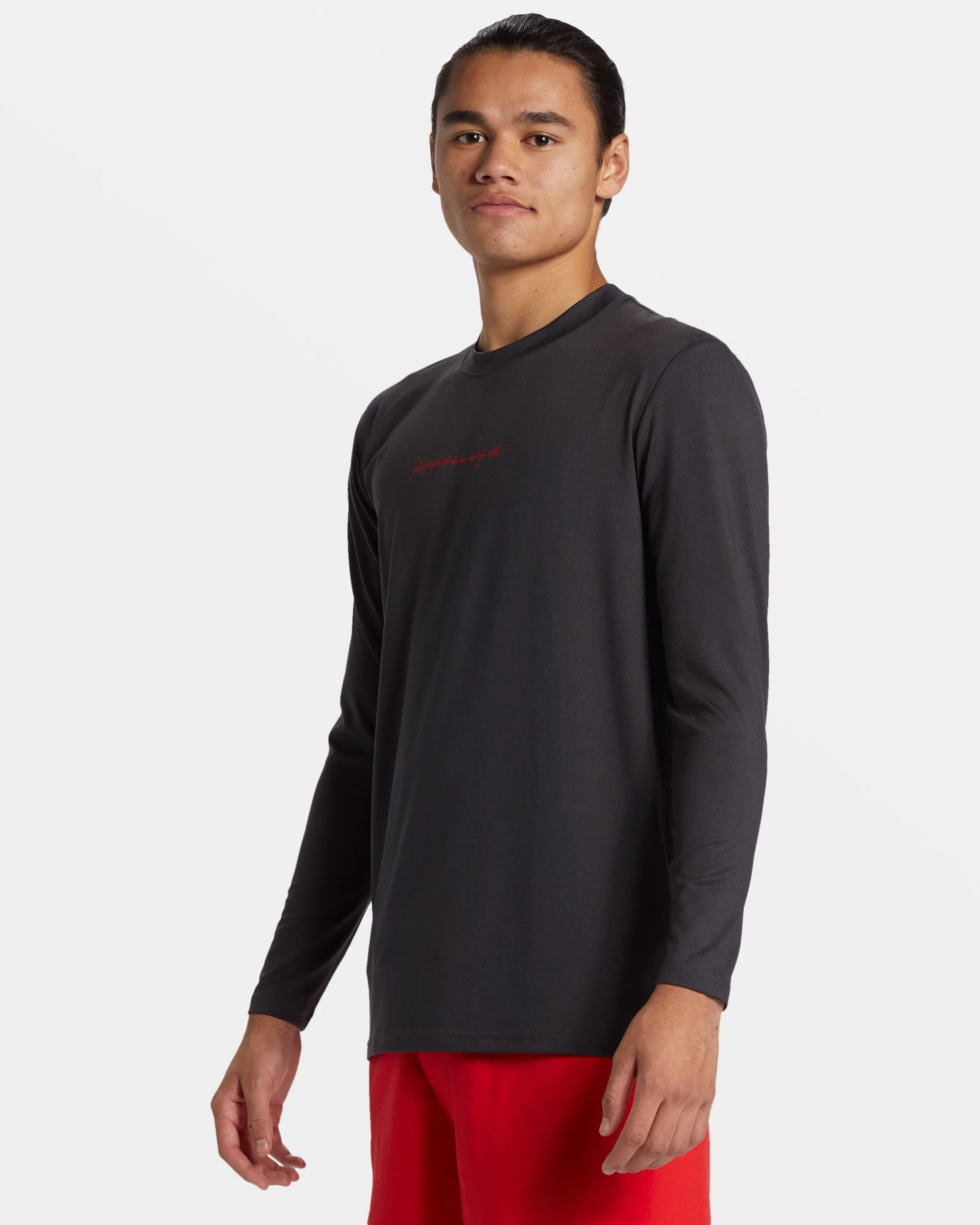 DNA Rushed Long Sleeve Surf Tee - Tarmac